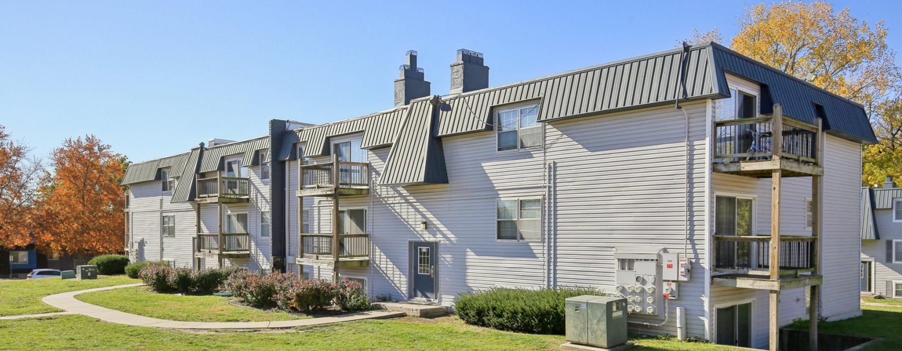 Apartment brick building 