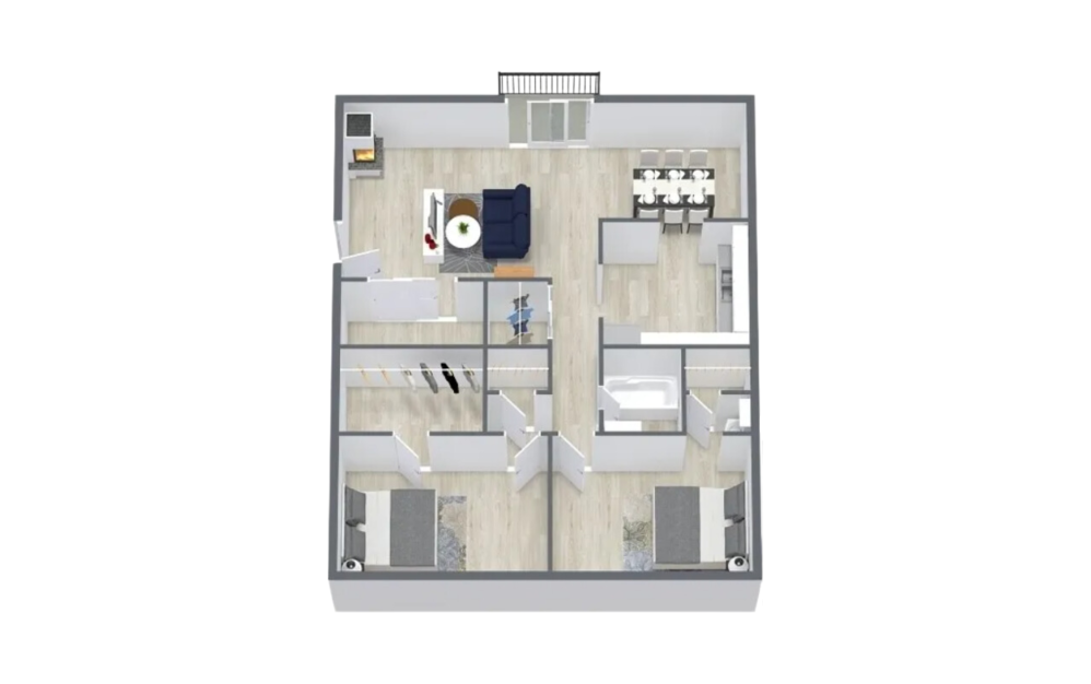 3D Apartment Floorplan