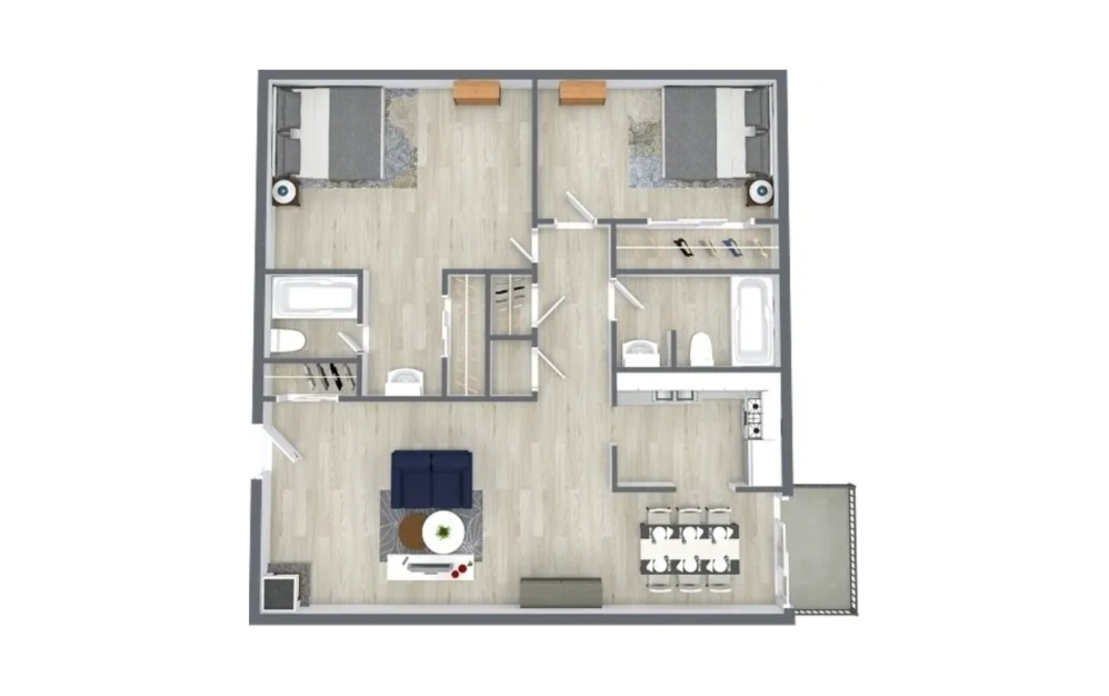 3D Apartment Floorplan